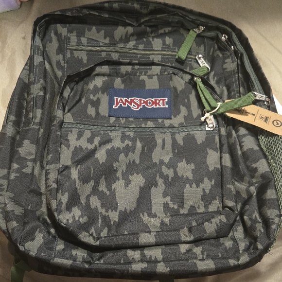 Jansport Green Camouflage Backpack
